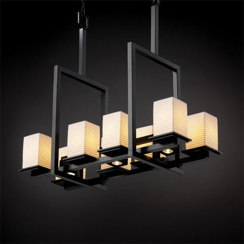 Limoges Montana 8-Up and Three-Downlight Chandelier