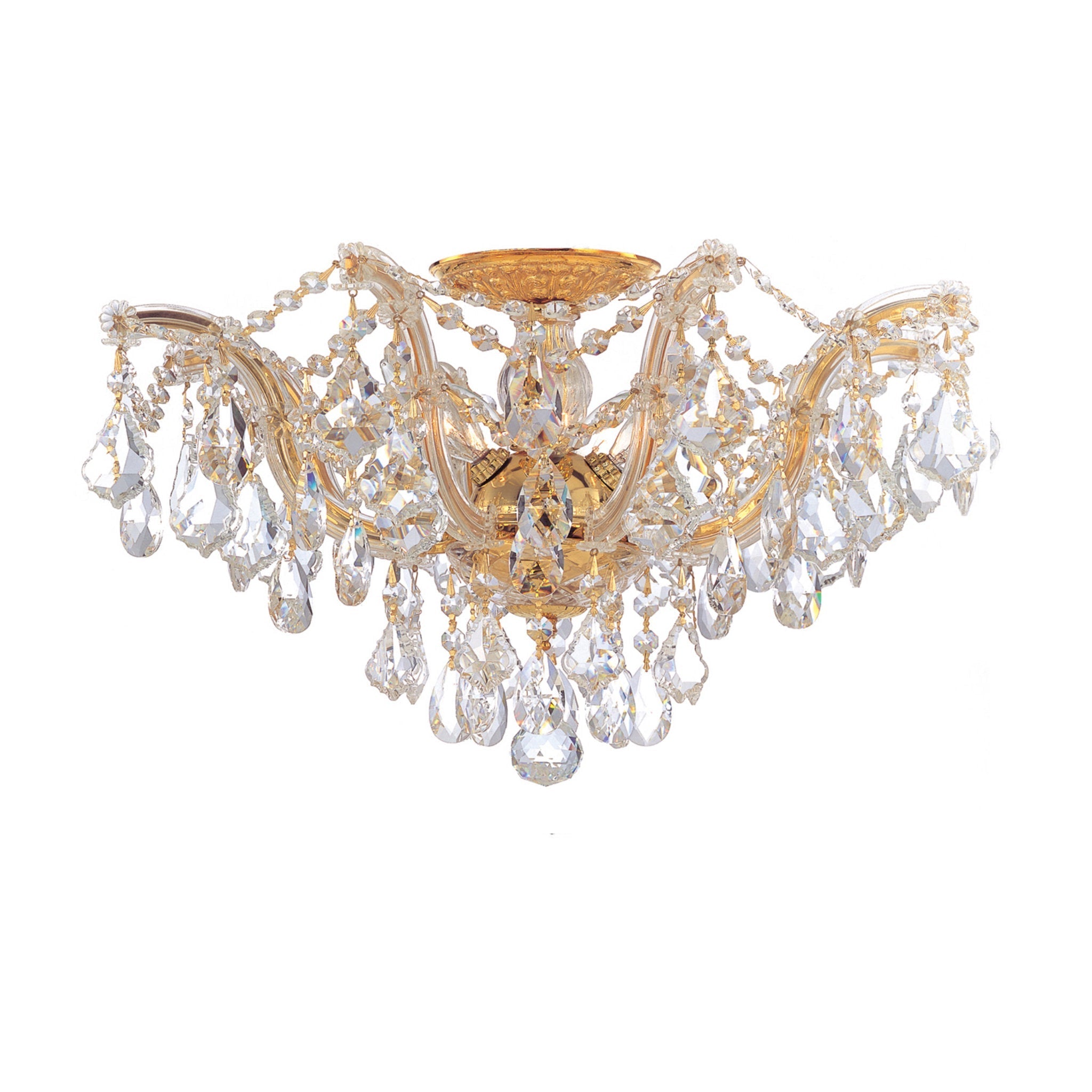 Maria Theresa 19-Inch Swarovski Strass Gold Ceiling Light