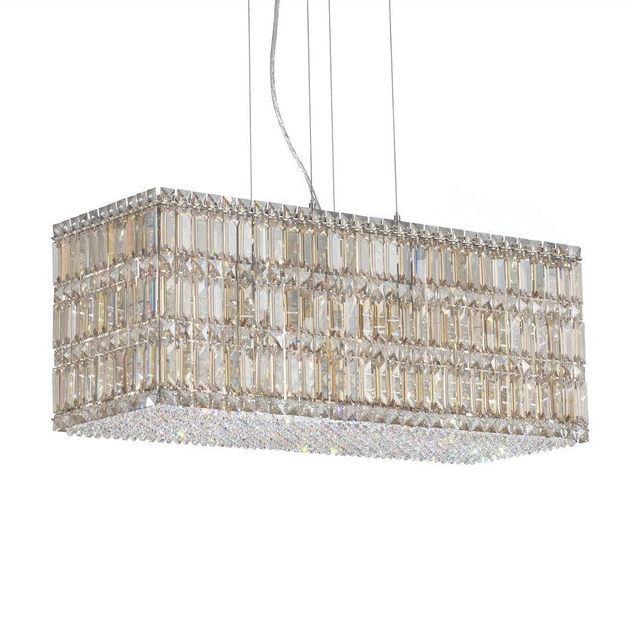 Contemporary Crystal Chandelier in Polished Chrome