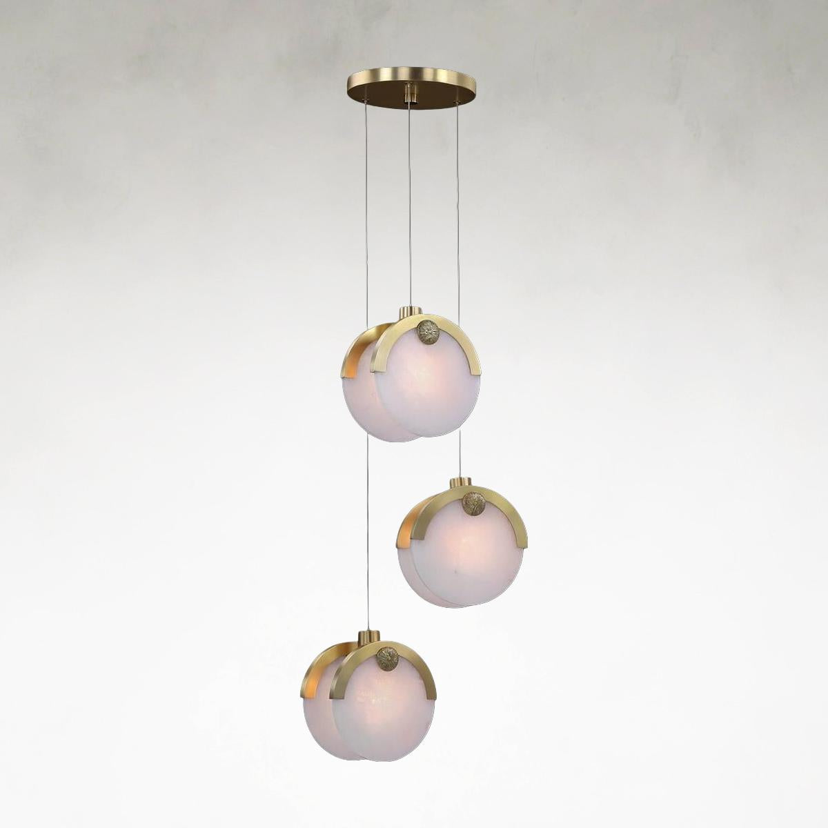 Astral Three-Light 9.5-Inch Pendant Chandelier Ceiling Fi x ture