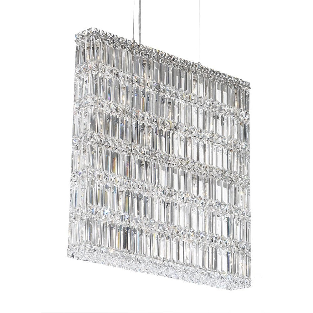 Contemporary Crystal Chandelier in Polished Chrome