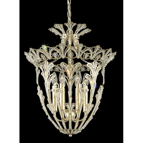 New Heirloom Silver Six-Light Crystal Swarovski Pendant