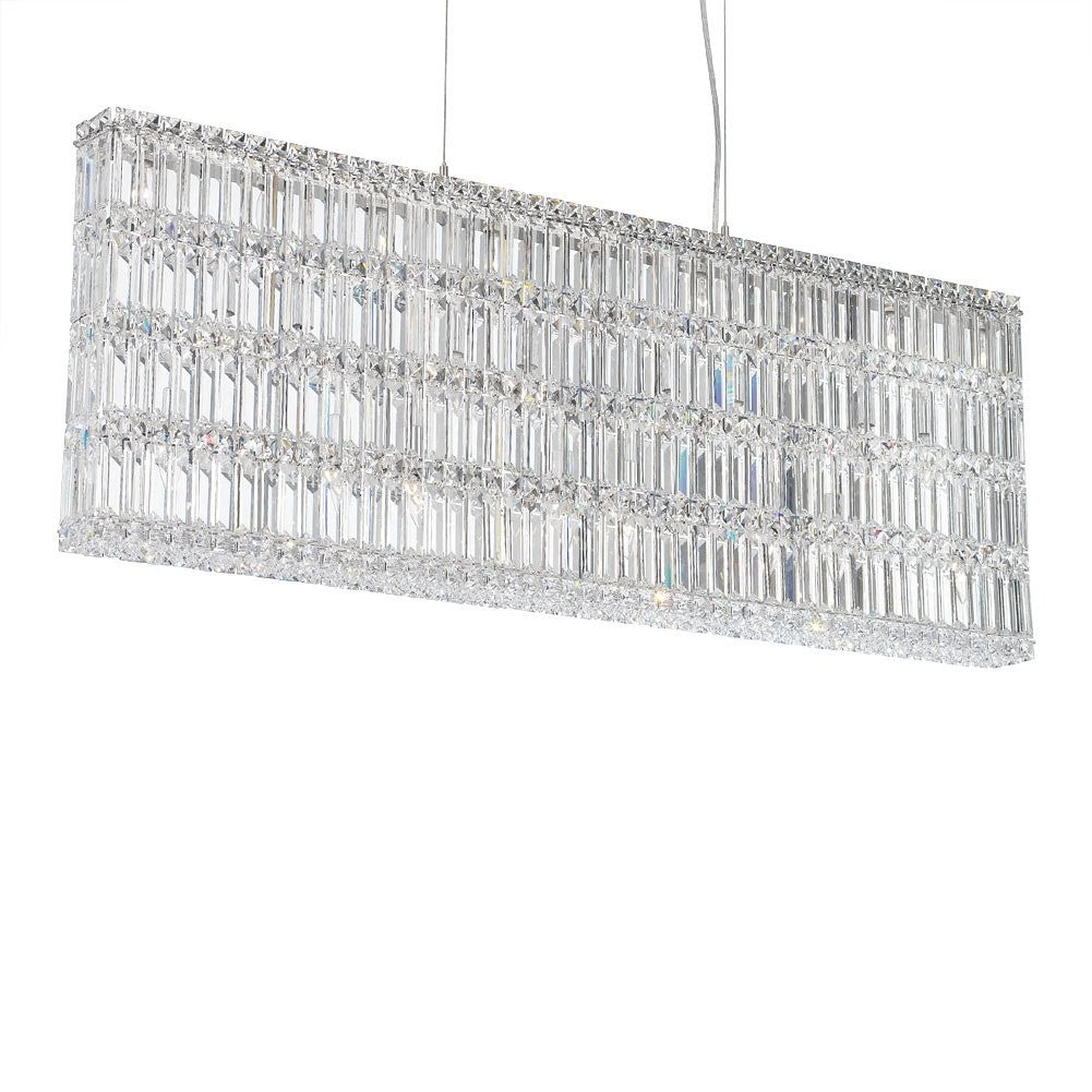 Contemporary Crystal Chandelier in Polished Chrome