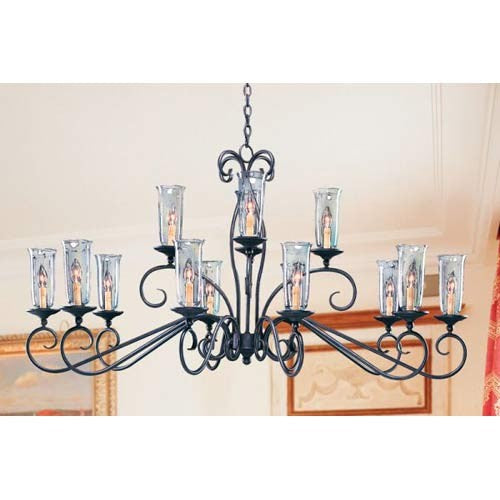 Wallis Oval Chandelier Gilded Tobacco