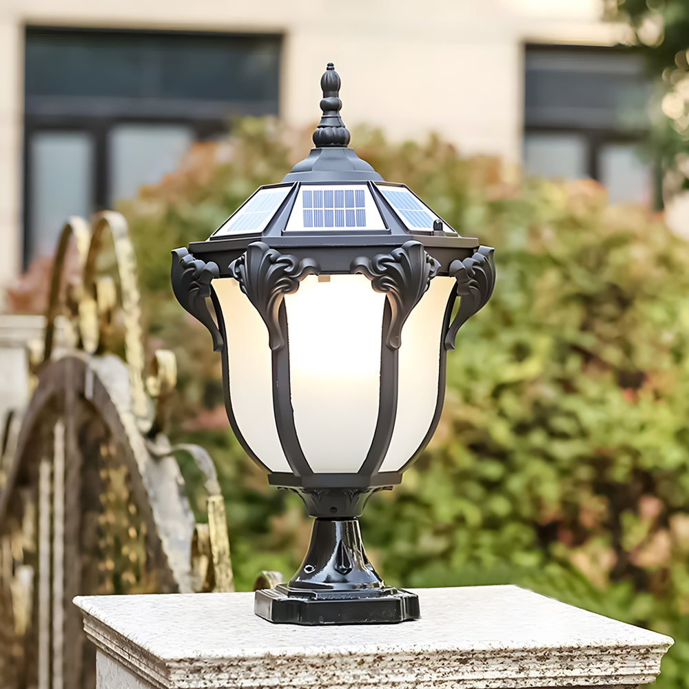14.6-/17.7-inch H Black/Bronze Solar Light