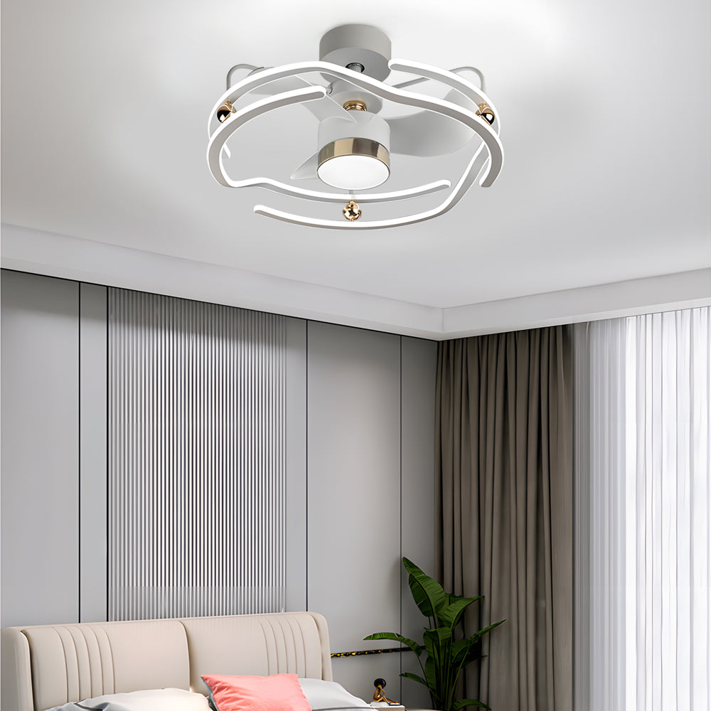 23.6-Inch Low Profile Ceiling Fan with Light