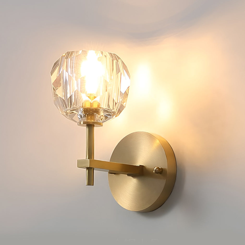 Ball-shaped LED Crystal Gold Postmodern Plug in Sconce Lighting Wall Light - Wall Lamp, Plug-In Wall Sconce, detail 11