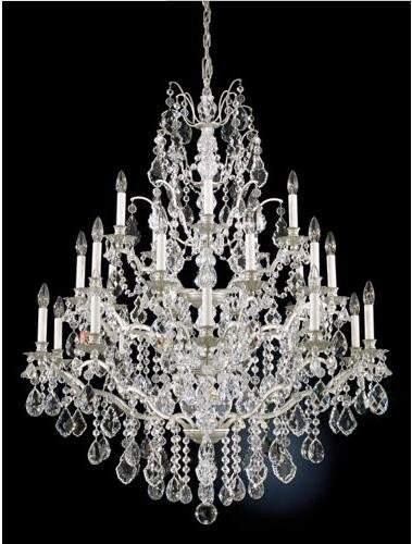 Silver 25-Light Clear Legacy Collection Chandelier