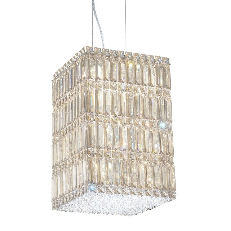 Contemporary Crystal Chandelier in Polished Chrome