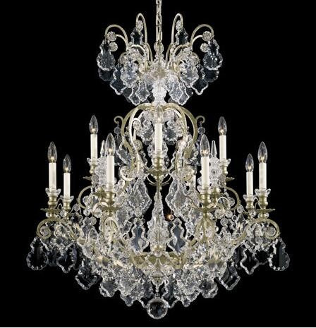 Silver 13-Light Clear Heritage Handcut 32W X Chandelier