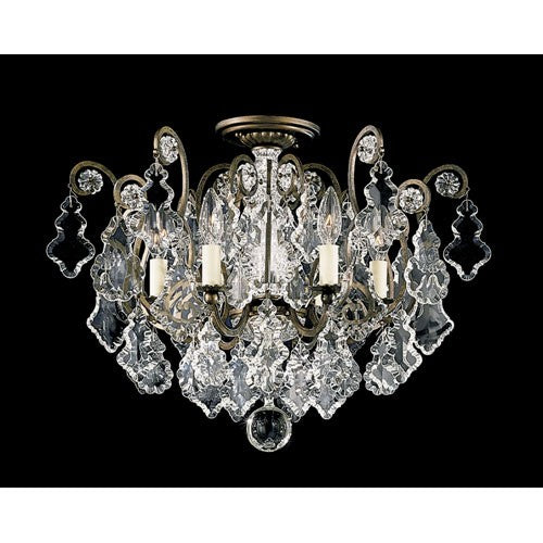 Six-Light Clear Heritage Handcut Crystal Chandelier