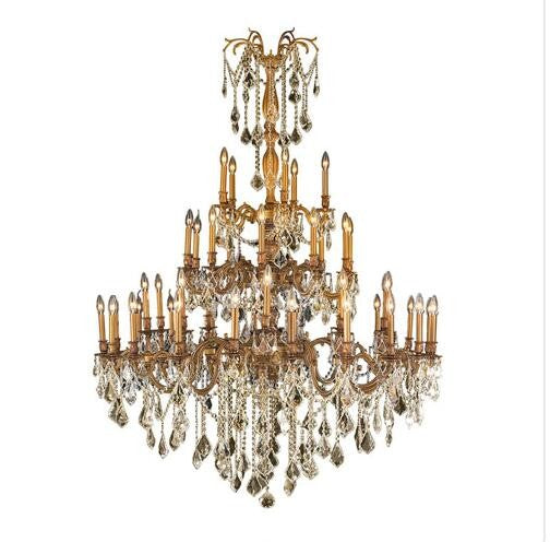 Gold Forty-Five-Light Chandelier
