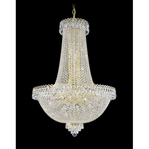 Razzle Dazzle Gold 31-Light Clear Gemcut Pendant