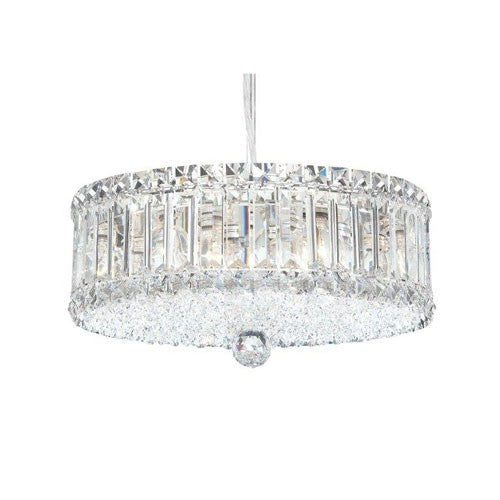 Stainless Steel Nine-Light Clear Spectra Pendant Light