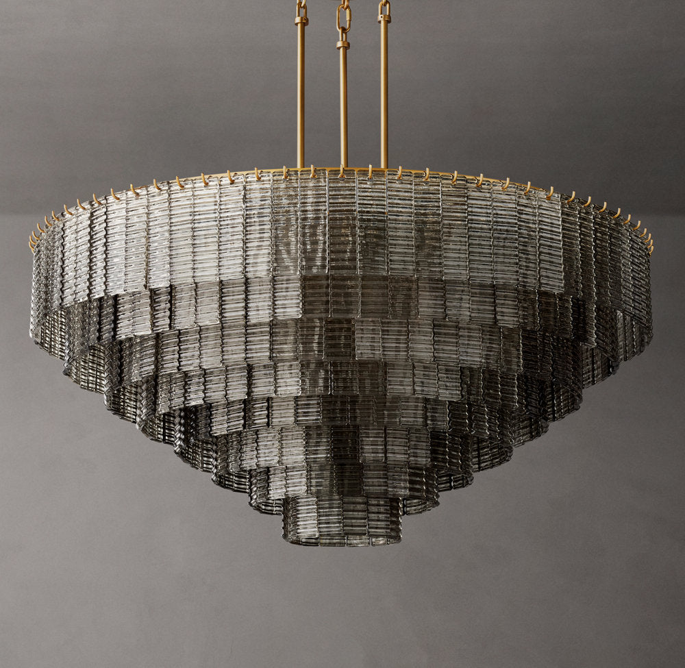 Chandelier detail image with finish, structure, and proportion visible