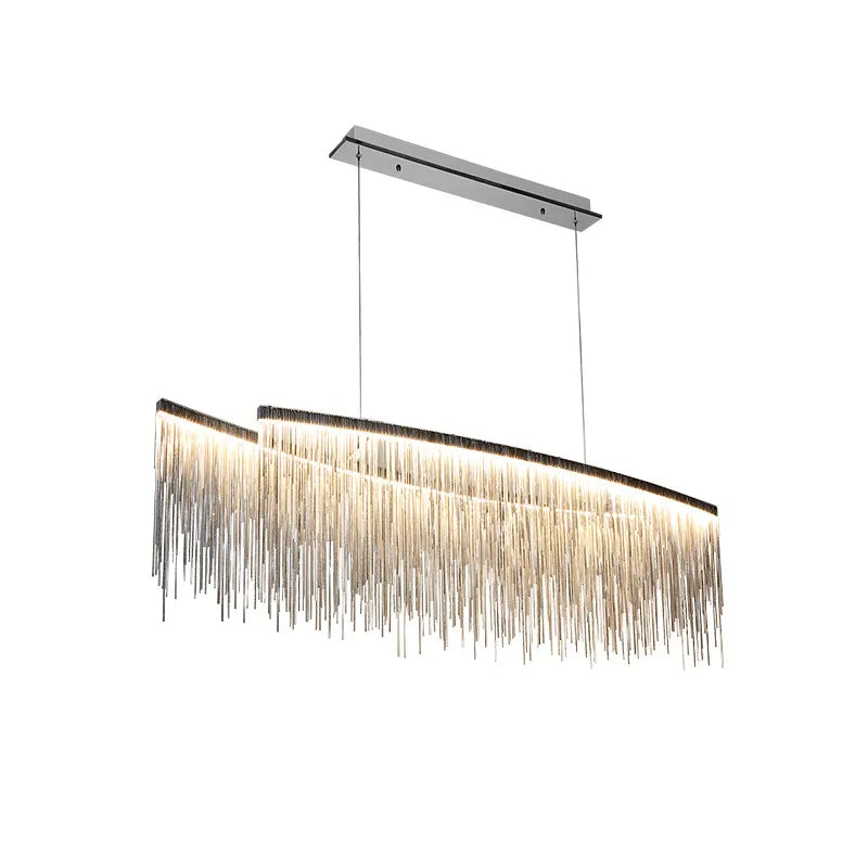 Cadena Steel Tassel Dining Room Light Chandelier