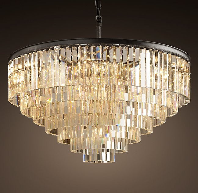 Modern Lights Round Crystal Chandelier