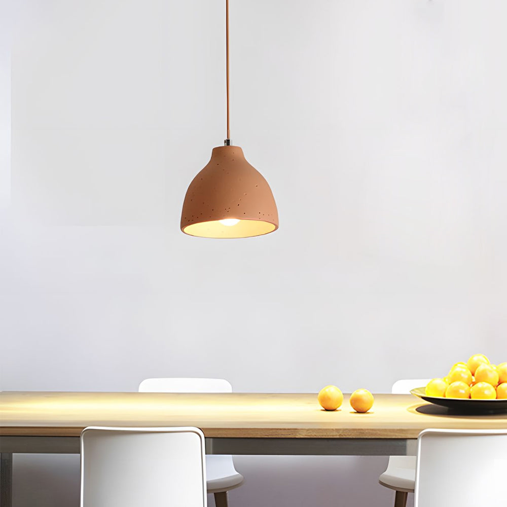 Modern Adjustable Resin Bowl Pendant Lamp detail view 3