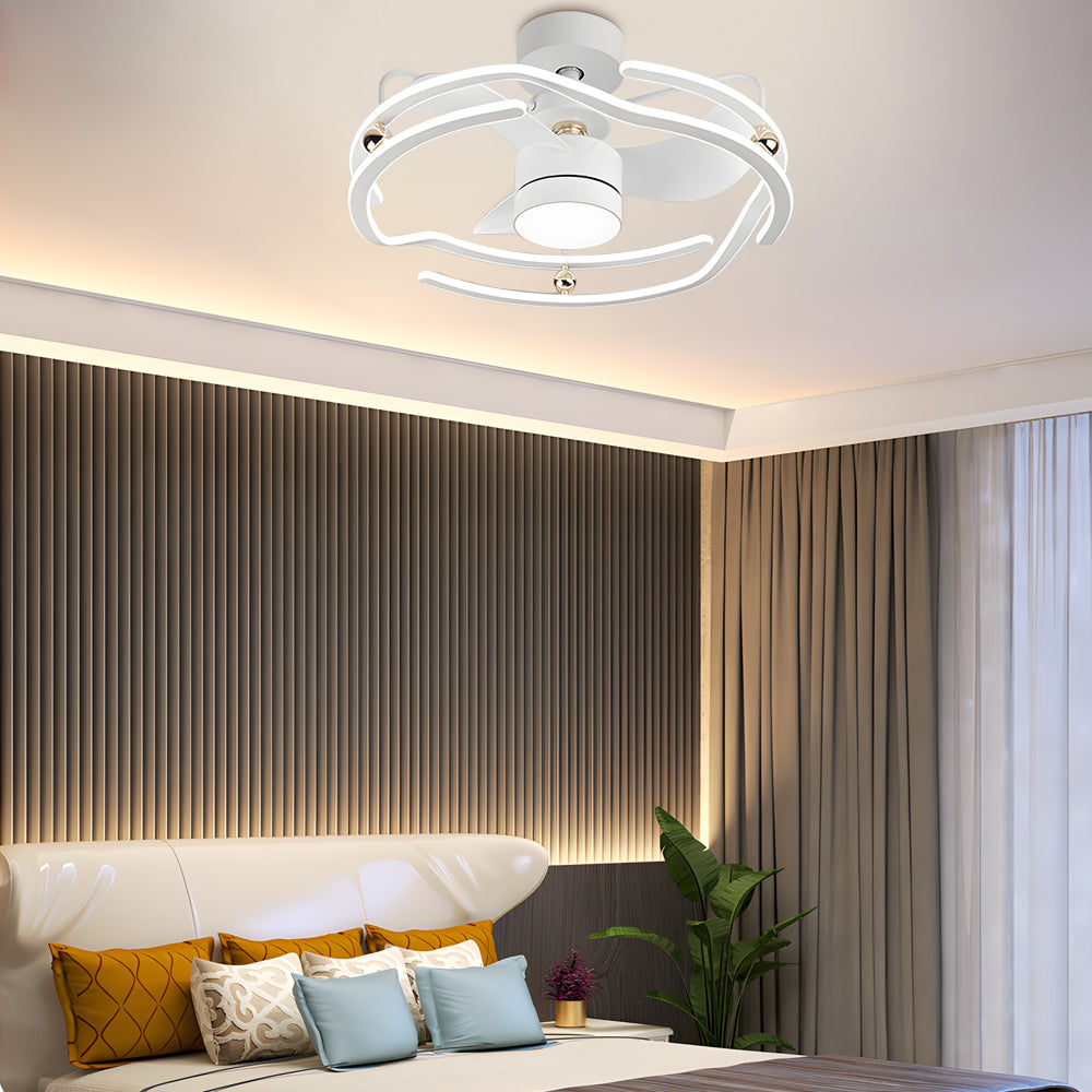 23.6-Inch Low Profile Ceiling Fan with Light