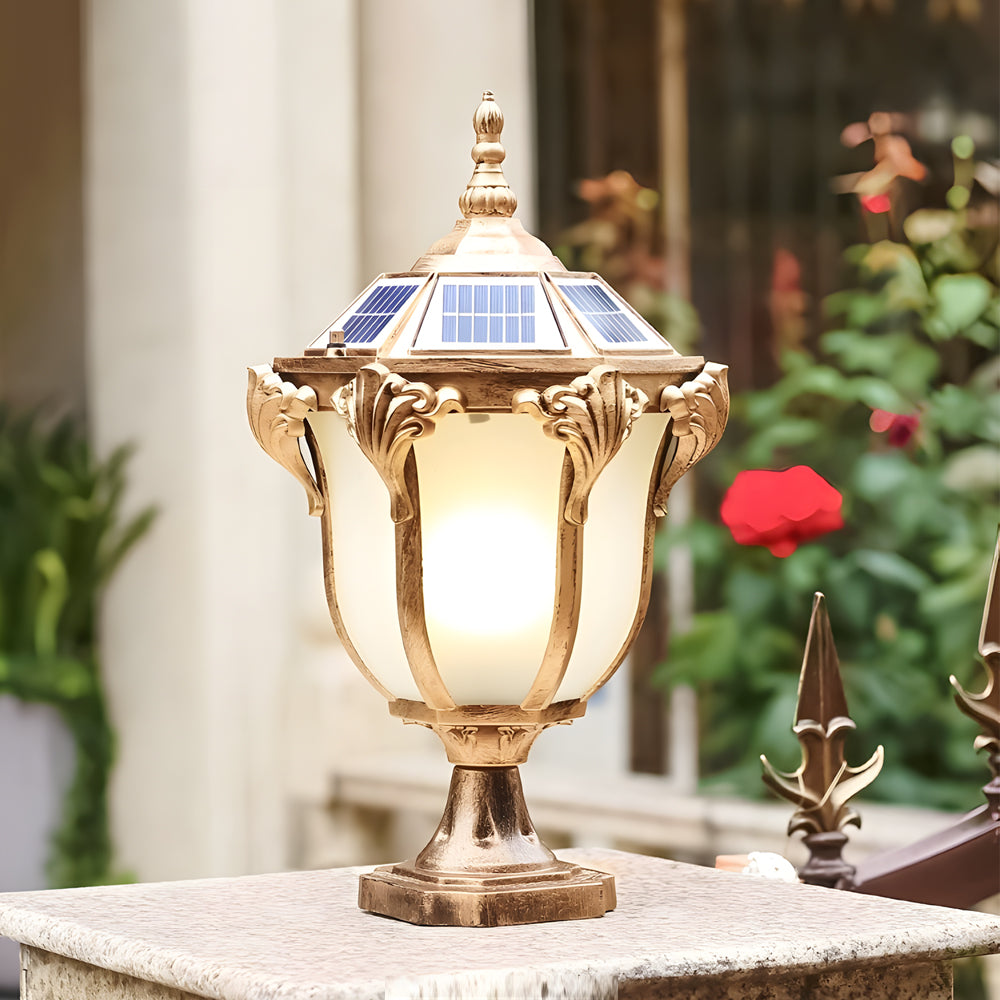 14.6-/17.7-inch H Black/Bronze Solar Light
