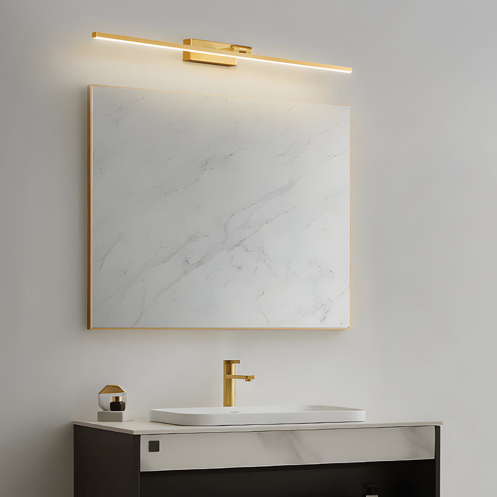 Contemporary Copper Adjustable LED Bathroom Vanity, detail angle 2, Tianguang Select