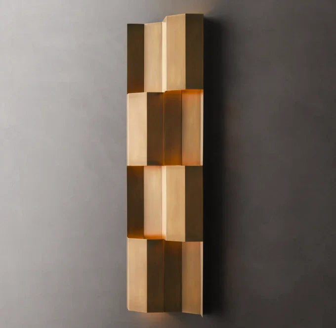 Modernist Grid Wall Light, Bedroom Wall Sconce, detail 7