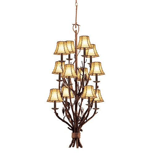 Ponderosa 12-Light Three Tier Foyer Chandelier