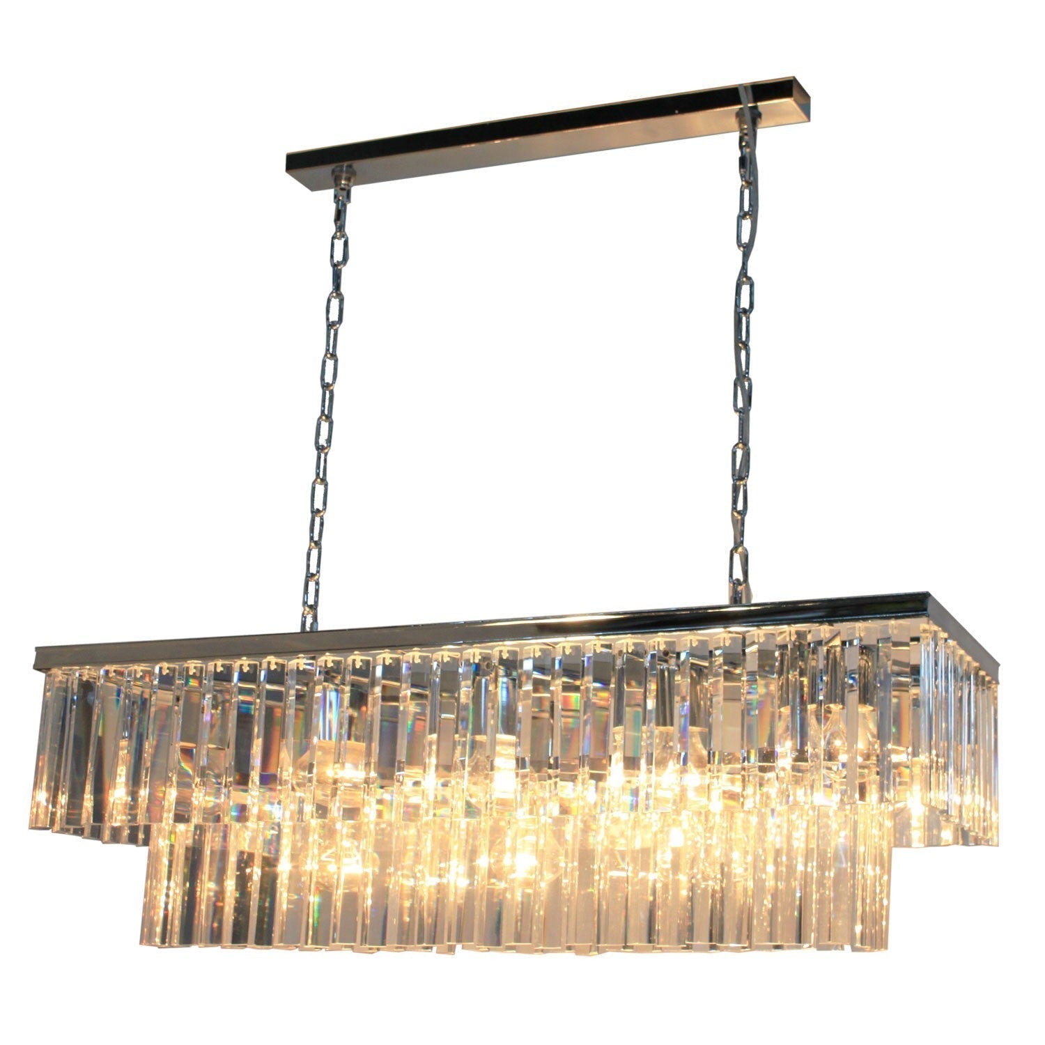 Chrome 13-Light Island Fixture Pendant Light