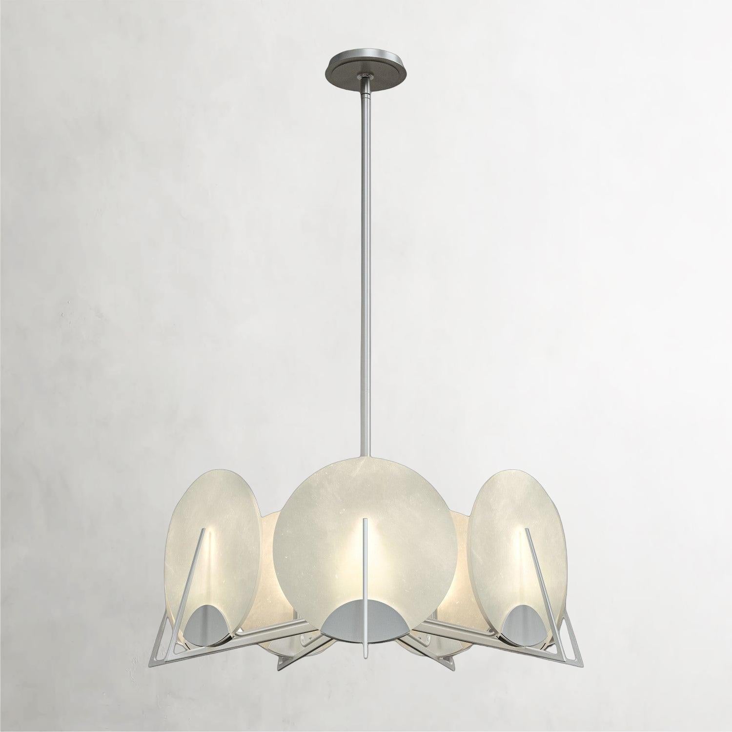 Callisto Seven-Light Chandelier Antique Platinum