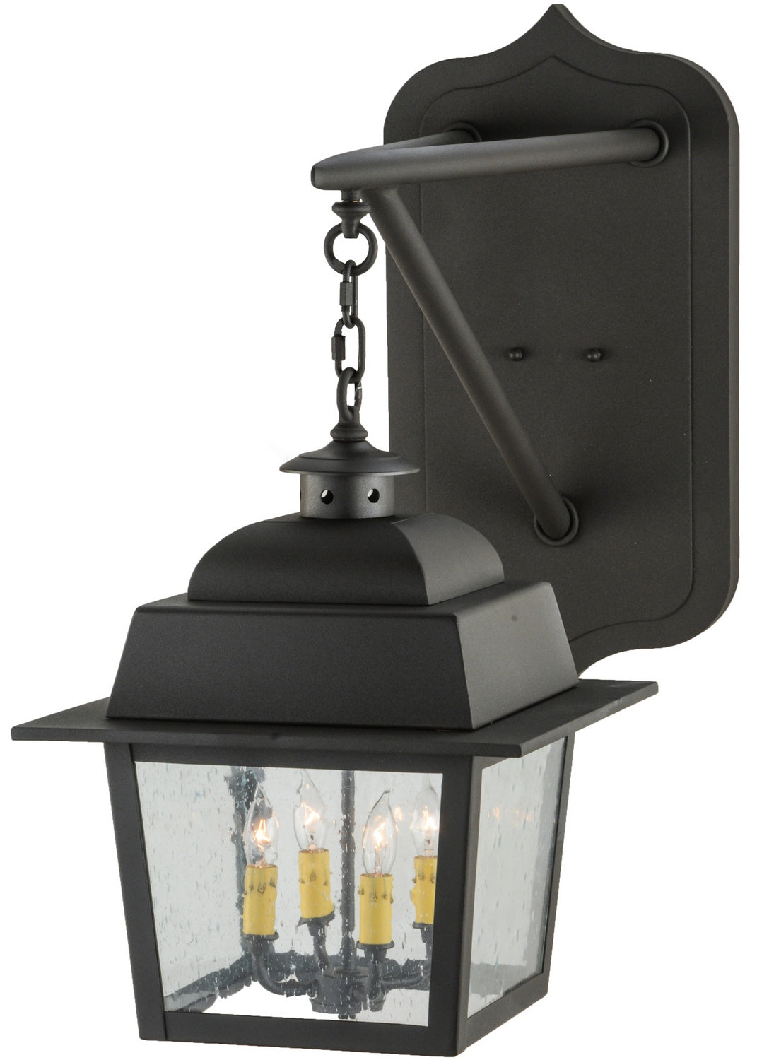 Stockwell 4-Light 27.00" Wrought Iron Wall Sconce front view