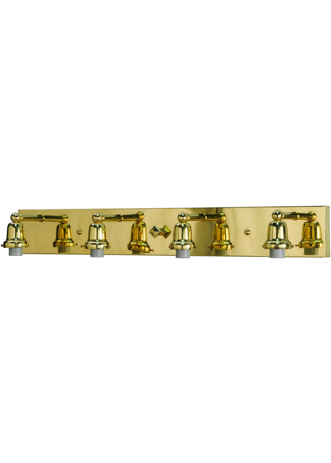 4-Light 5.00" Polished Brass Wall Sconce front view
