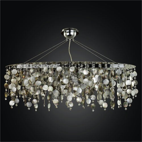 Midnight Pearl Five-Light Chandelier with Mother