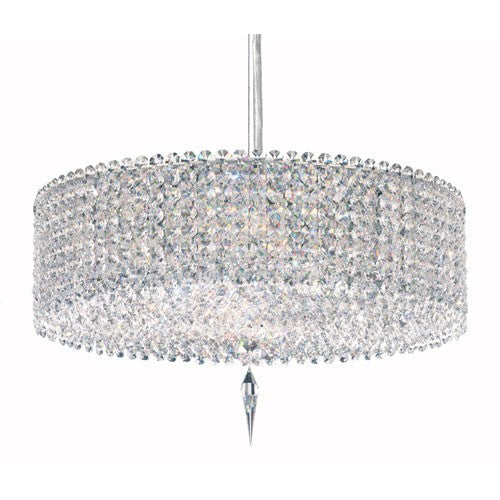 Stainless Steel Five-Light Clear Spectra Crysta Pendant
