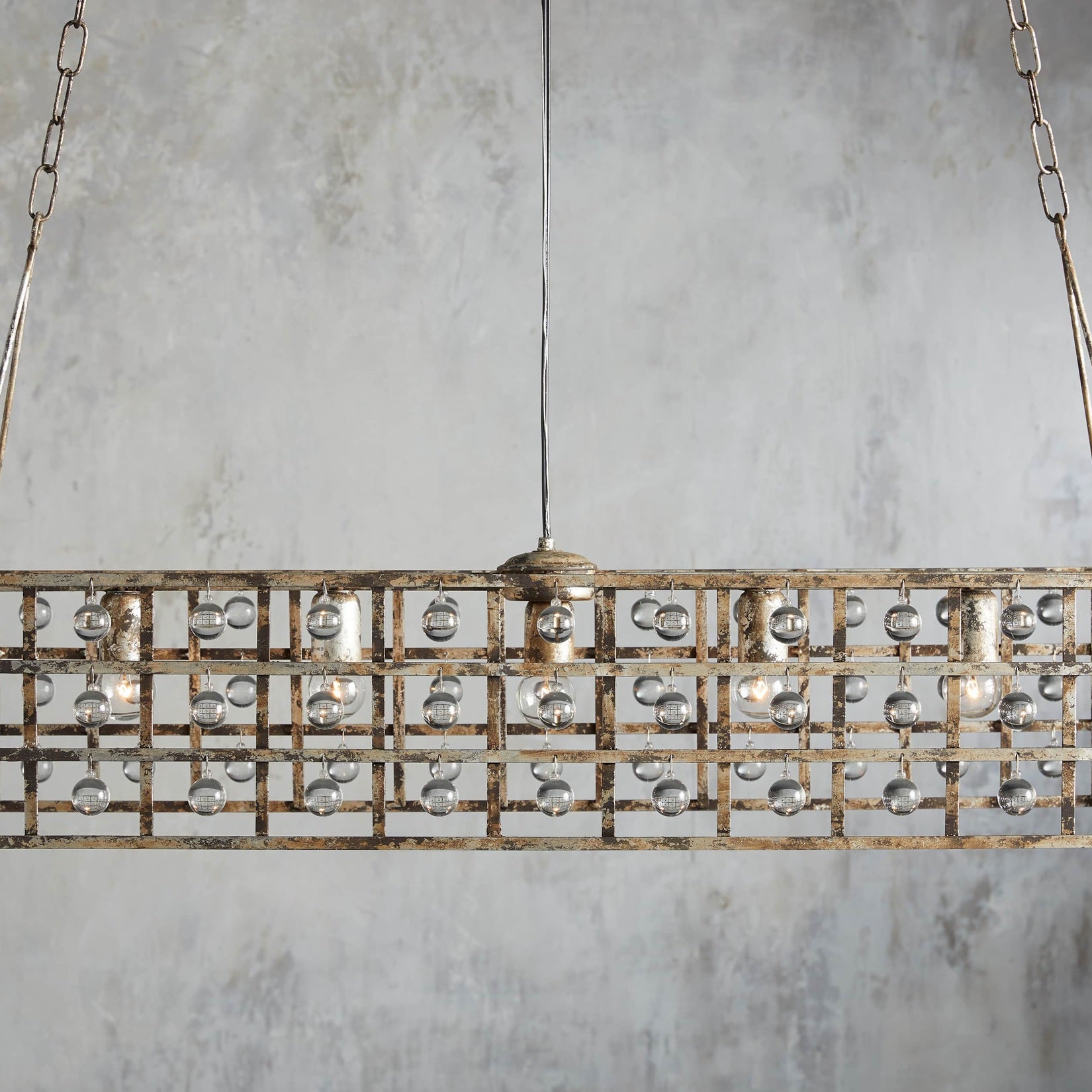 La Cage 41" Rectangular Chandelier