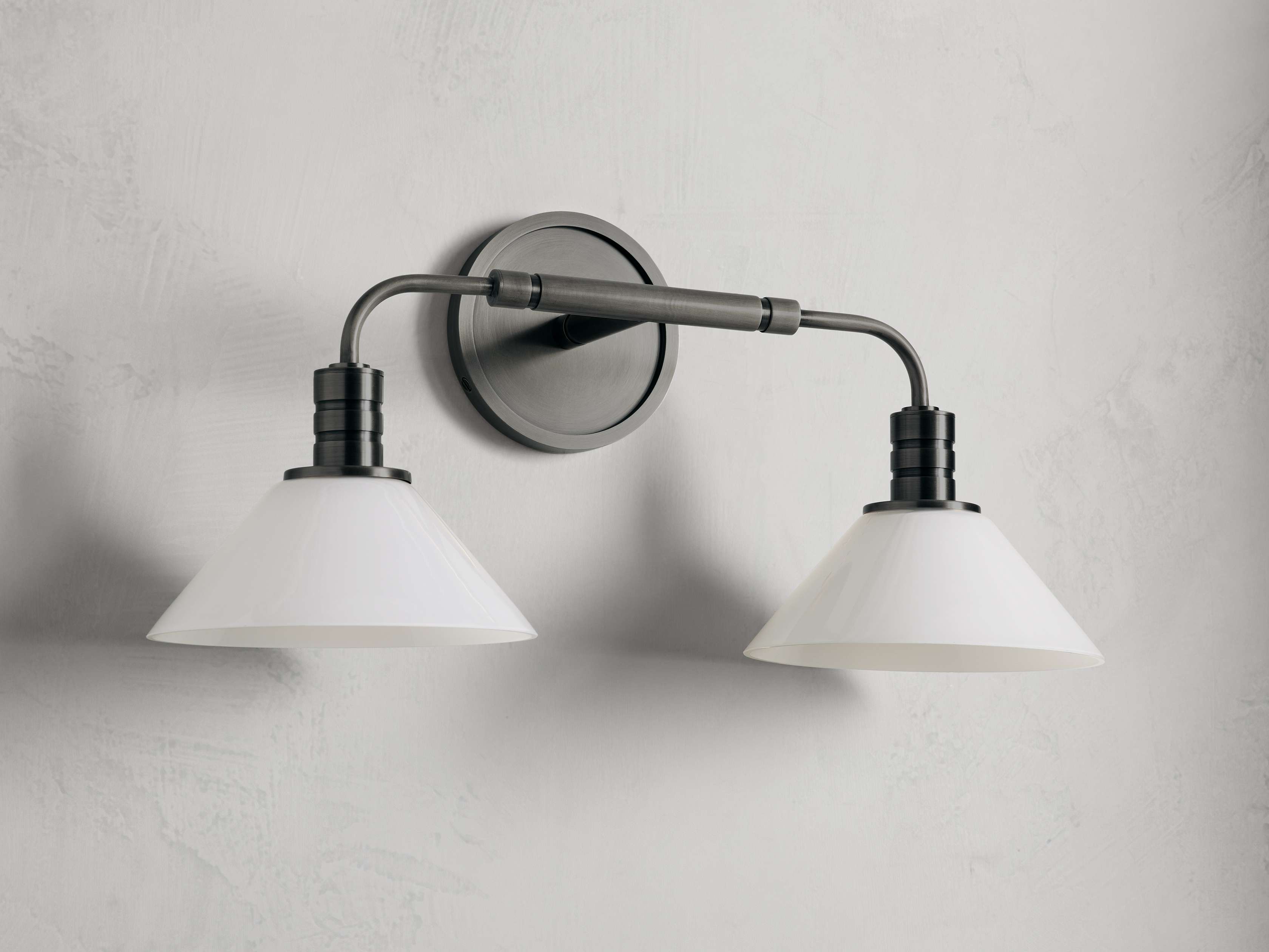 Theron Double Sconce in Bronze