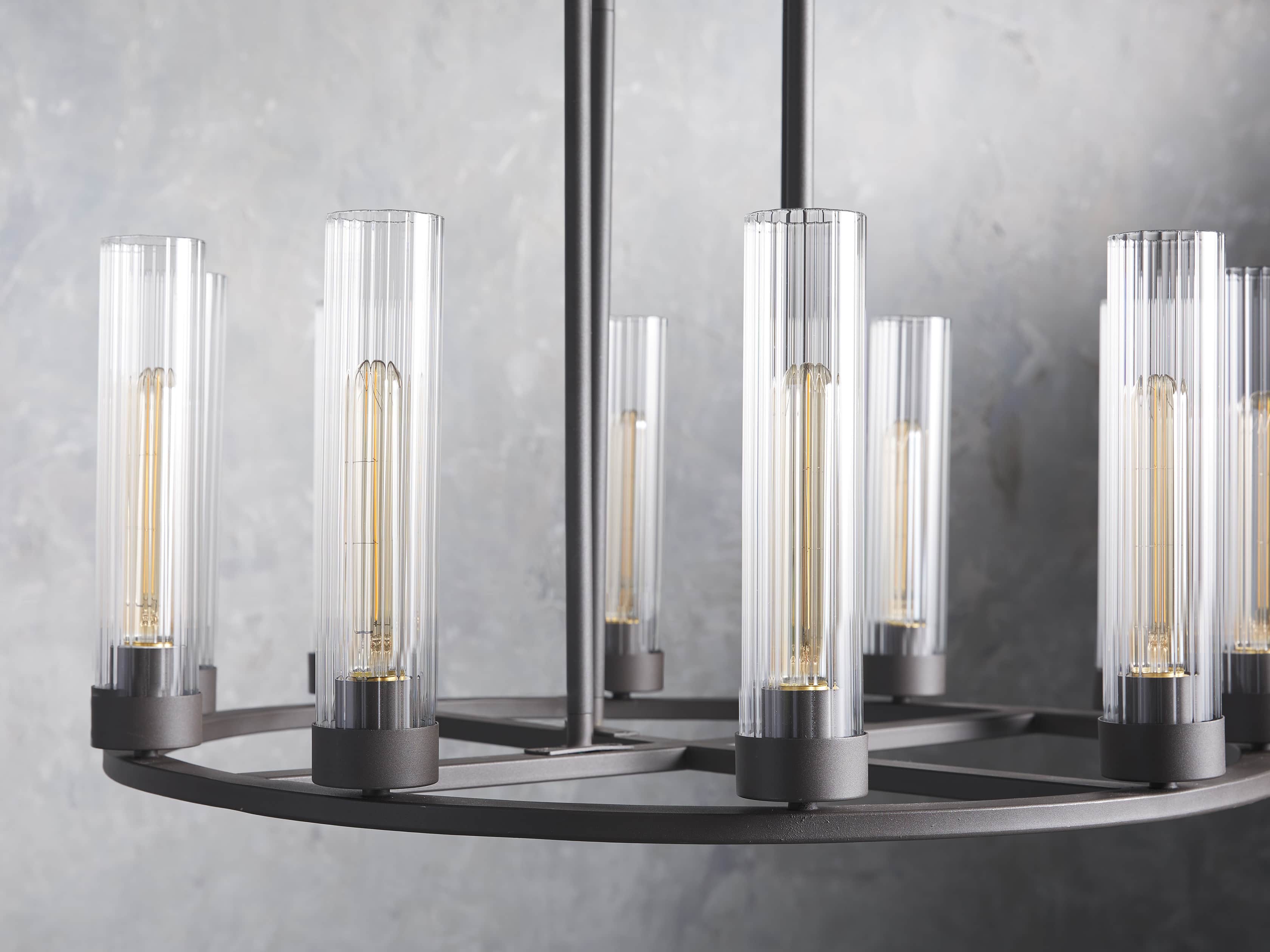Chandelier detail image with finish, structure, and proportion visible