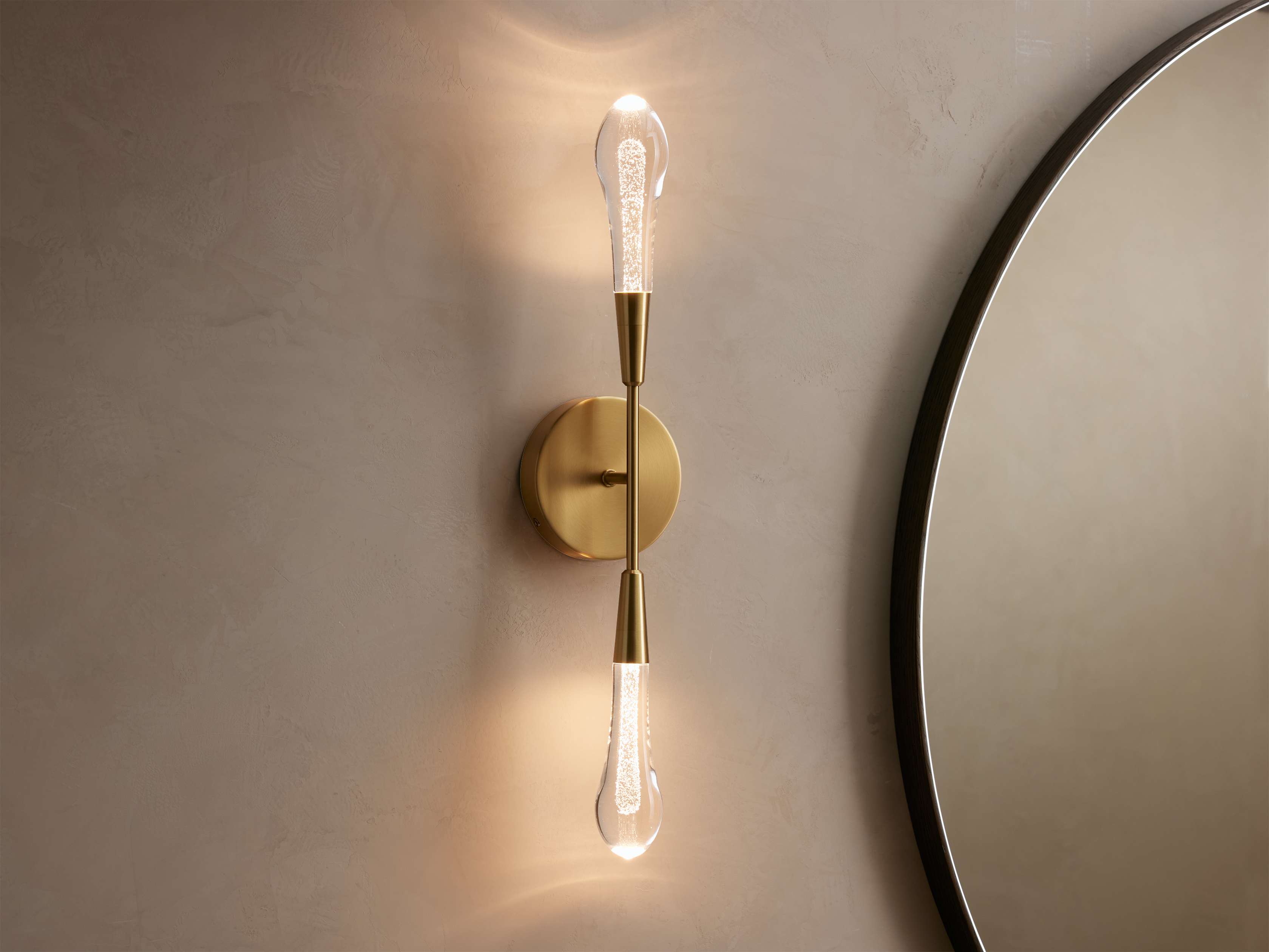 Soltaire Double Sconce