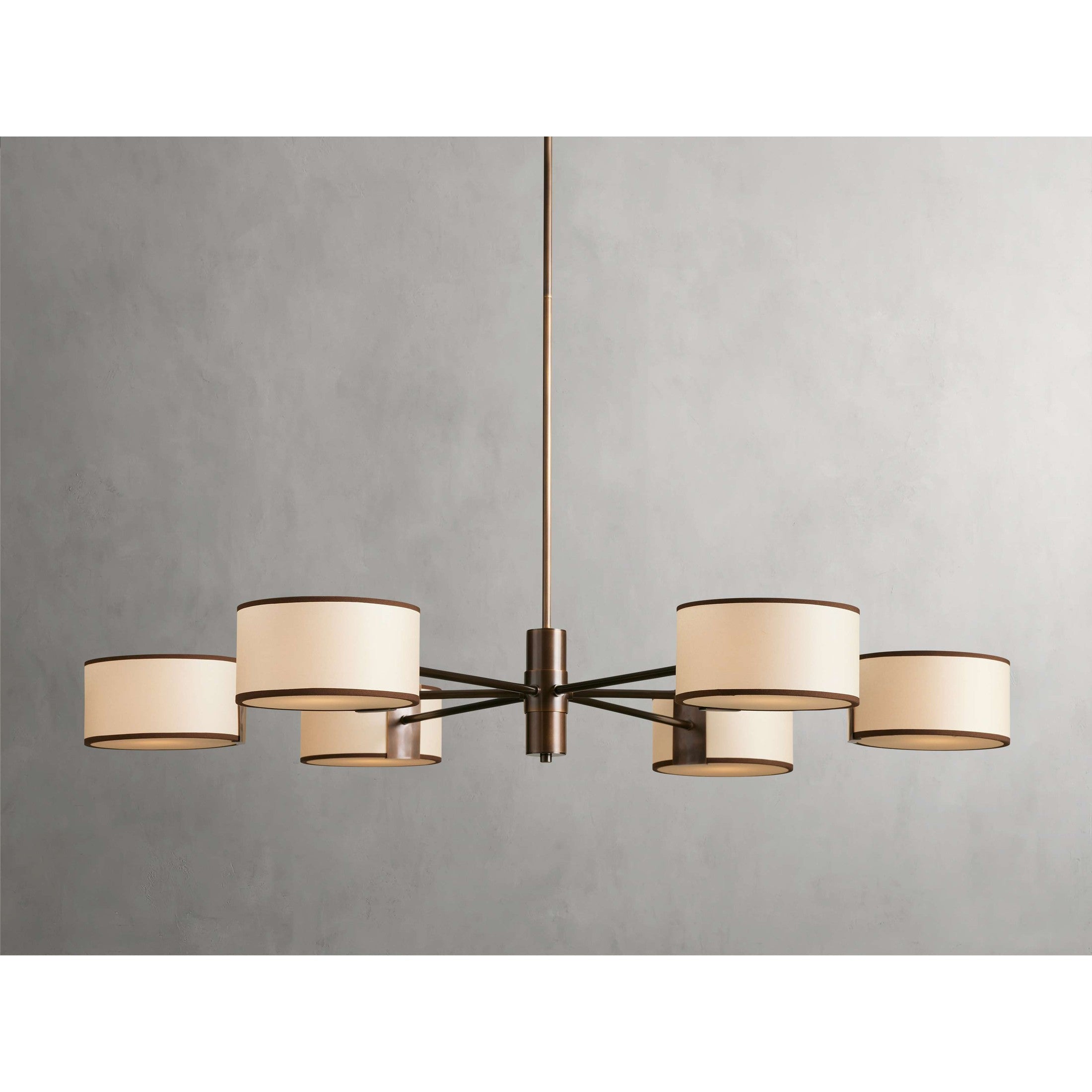 Daphne 48" Round Chandelier in Ecru