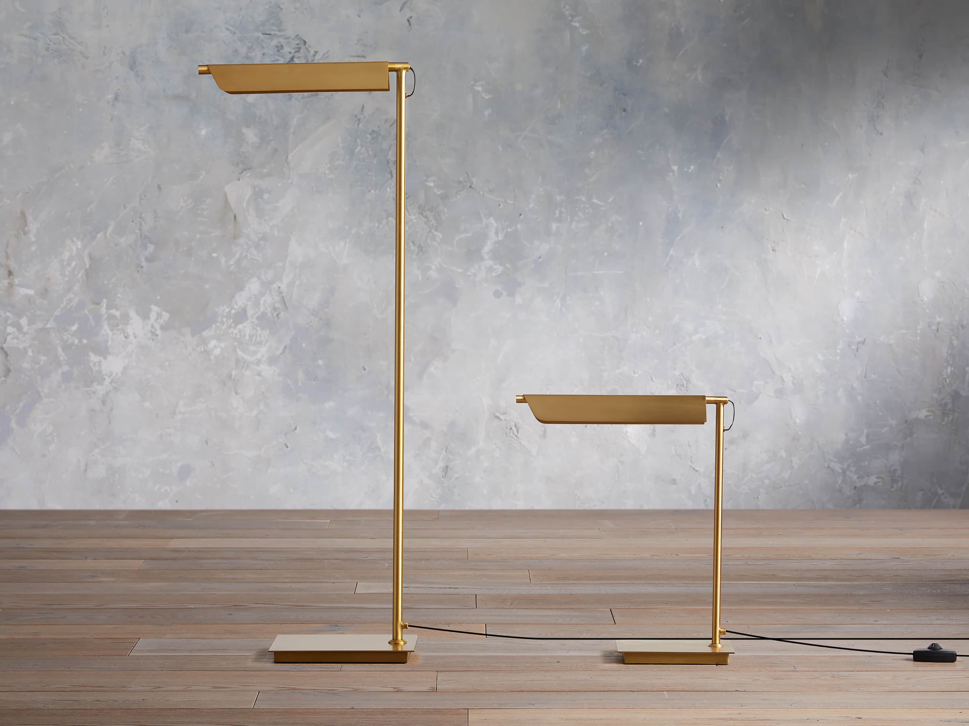 A x le Brass Floor Lamp