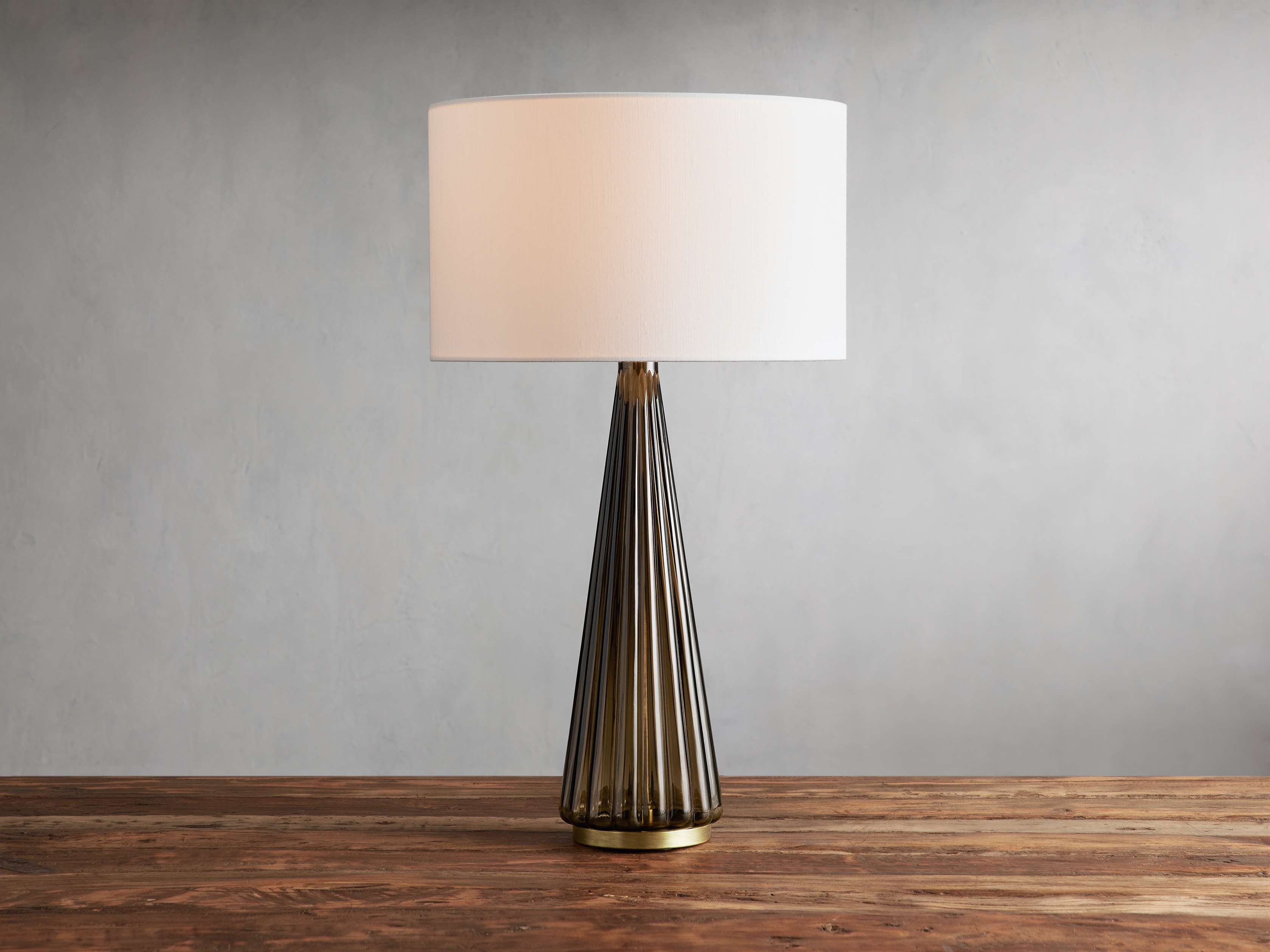 glass table lamp shown as a main product image for bedside tables