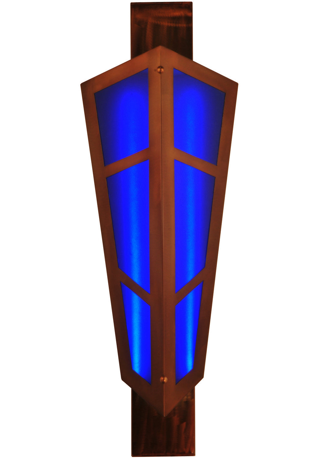 Deep Polaris 2-Light 48.00" Transparent Copper LED Wall Sconce front view