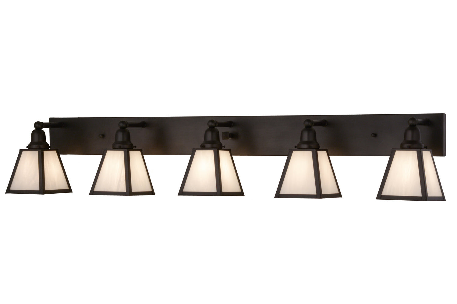 Mission Prime 58 Inch 5-Light 10.00" Craftsman Brown Wall Sconce front view
