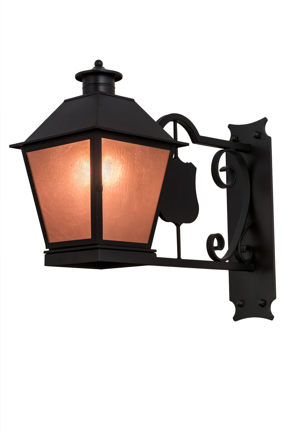 Stafford 1-Light 22.00" Blackwash Wall Sconce front view