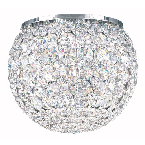 Clear Spectra Crystal Flush Mount Light, 10W X 8H X 10D