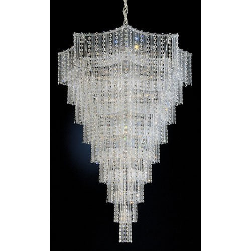 Silver 33-Light Clear Gemcut Pendant