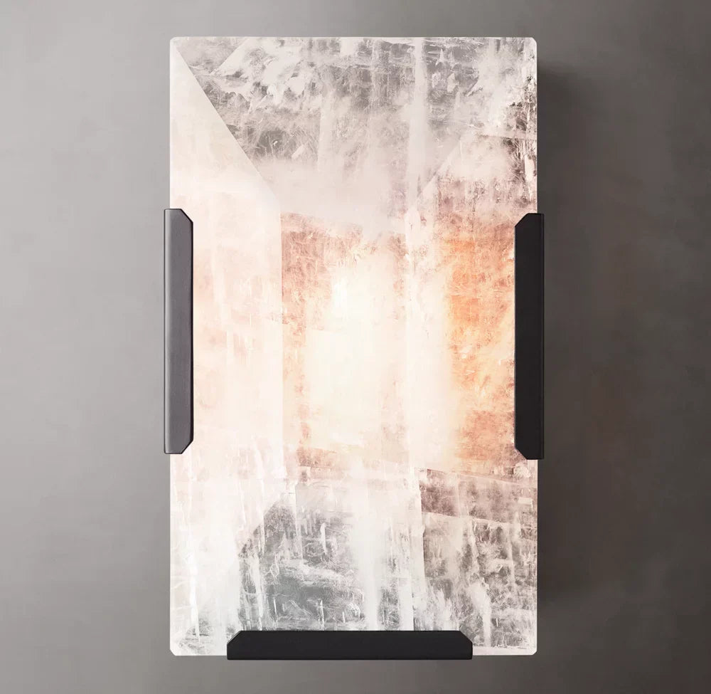Harlow Calcite Wall Light, Bedroom Wall Sconce, detail 8
