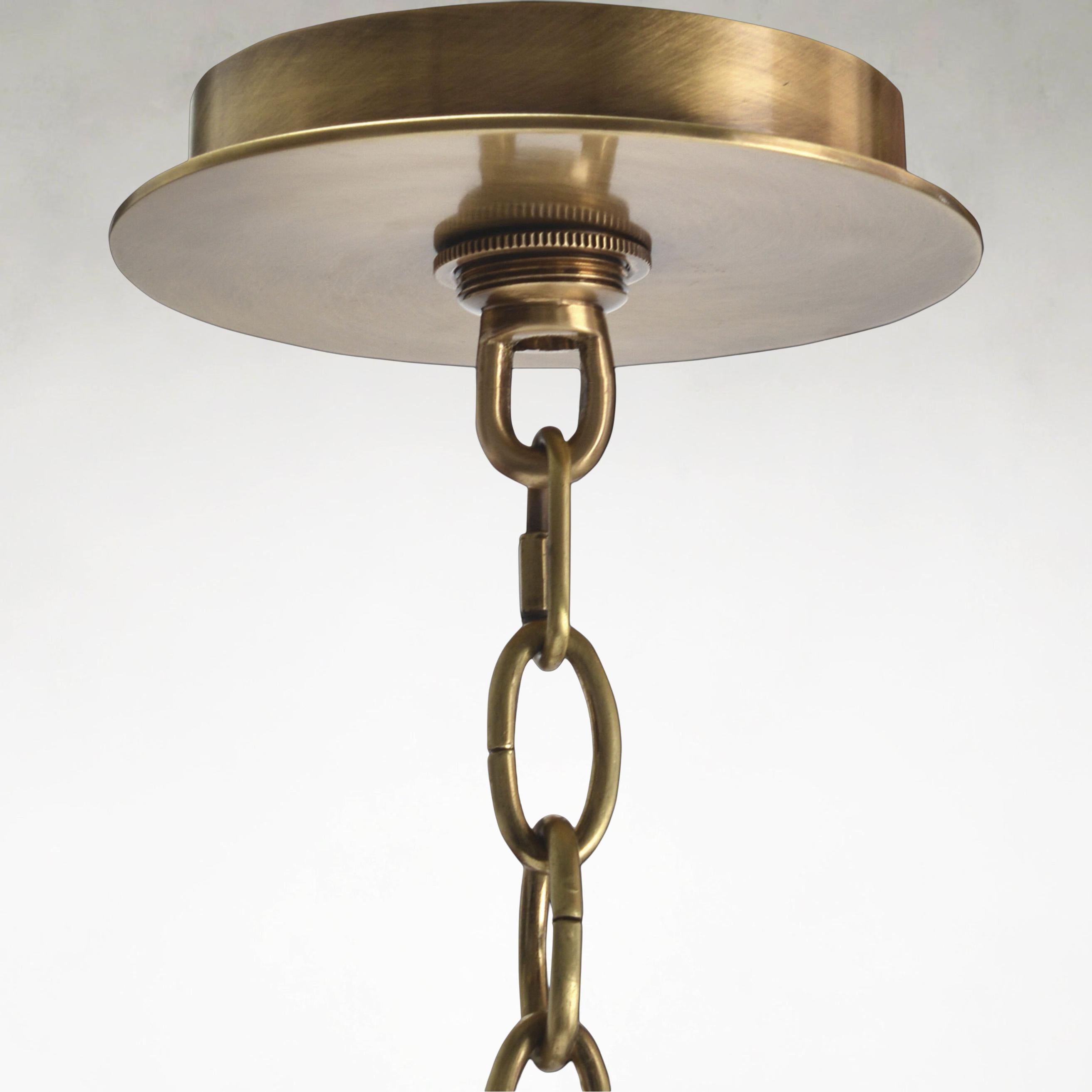 Brass and Acrylic Ceiling Chandelier Light