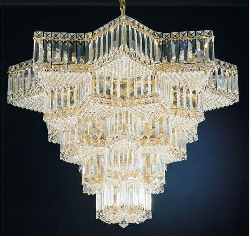Gold 31-Light Clear Gemcut Chandelier