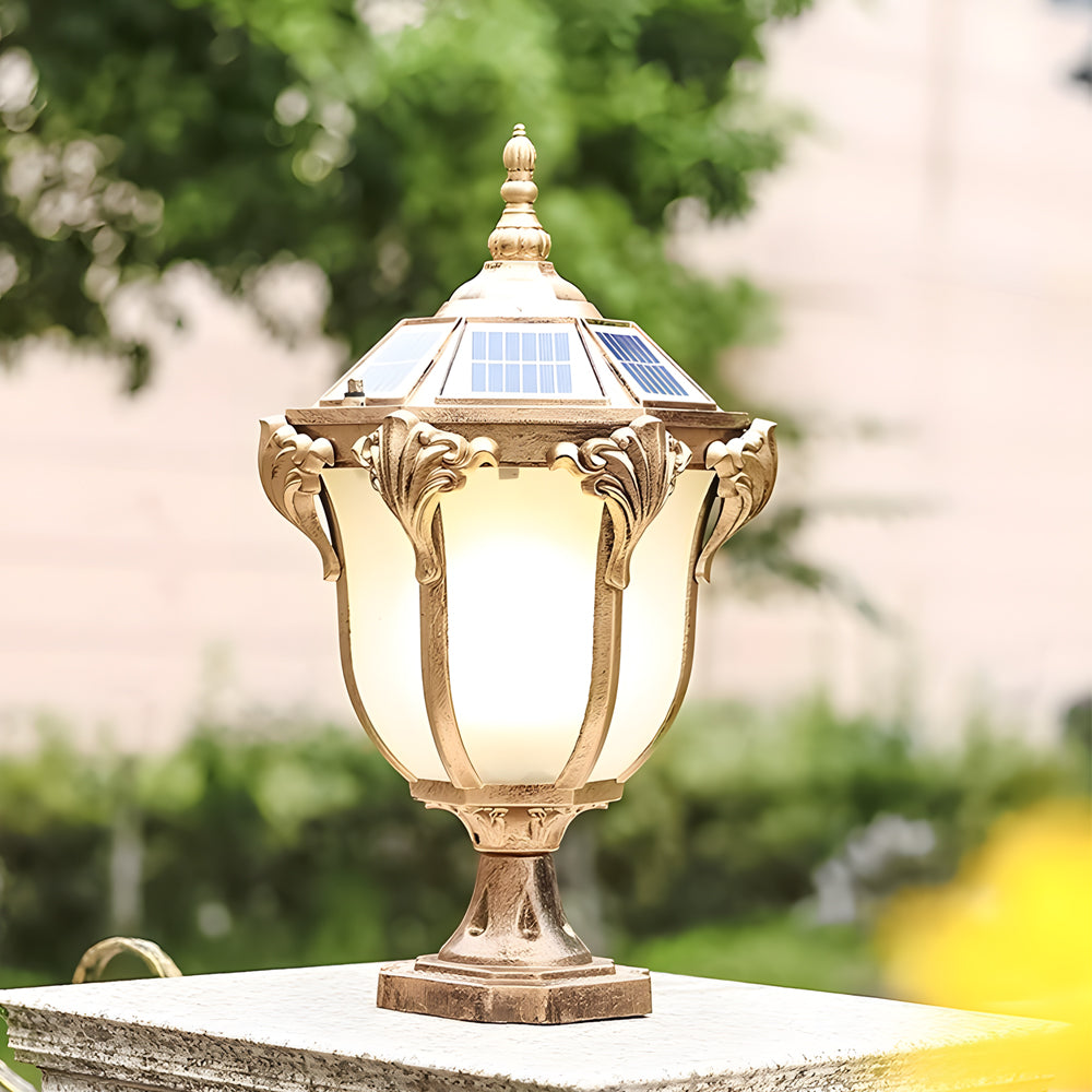 14.6-/17.7-inch H Black/Bronze Solar Light