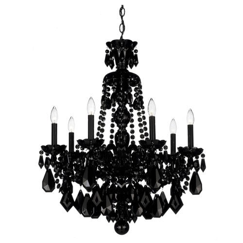 Black Heritage Handcut Crystal Chandelier